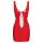 Vinyl Dress red S