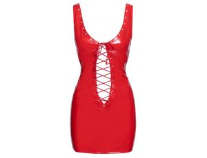 Vinyl Dress red L