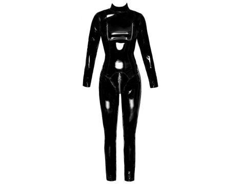 Vinyl Jumpsuit Black M - 9