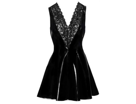 Vinyl Dress with Lace S - 7