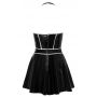 Vinyl dress w. silver M - 9