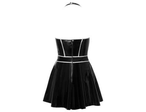 Vinyl dress w. silver L - 8