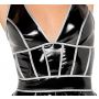 Vinyl dress w. silver L - 8