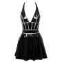 Vinyl dress w. silver L - 6