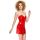 Vinyl Dress red S