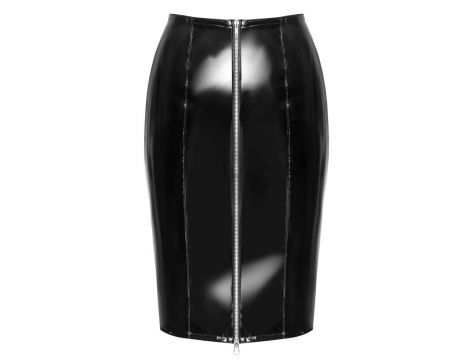 Vinyl Skirt Zip black M - 7