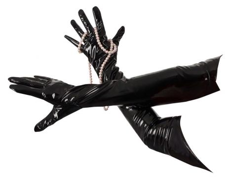 Vinyl Gloves black L - 7