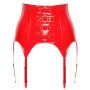 Vinyl Suspender Straps red S - 9