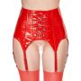Vinyl Suspender Straps red M - 5