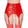 Vinyl Suspender Straps red L