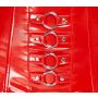 Vinyl Suspender Straps red XL - 6