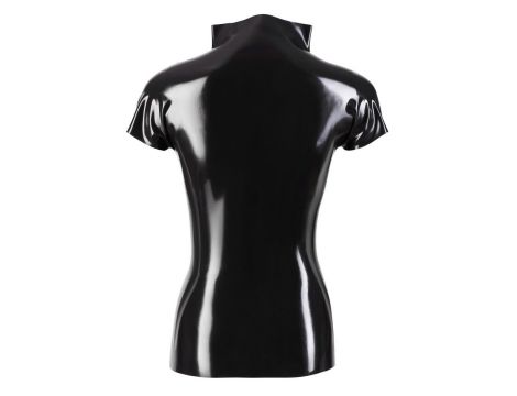 Latex Shirt Zip black XS - 6