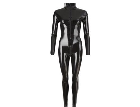 Latex Catsuit black XS - 5