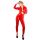 Latex Catsuit red M