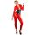Latex Catsuit red 2XL