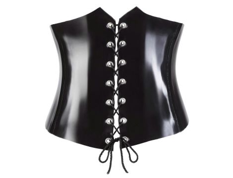 Latex Waist Cincher black XL - 7
