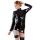 Latex Shirt zip black 2XL