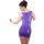 Latex Mini Dress purple L