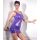 Latex Mini Dress purple XL