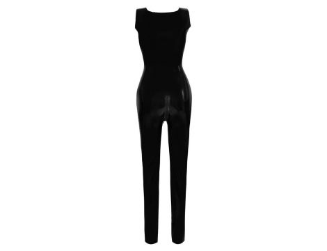Latex Catsuit black M - 9