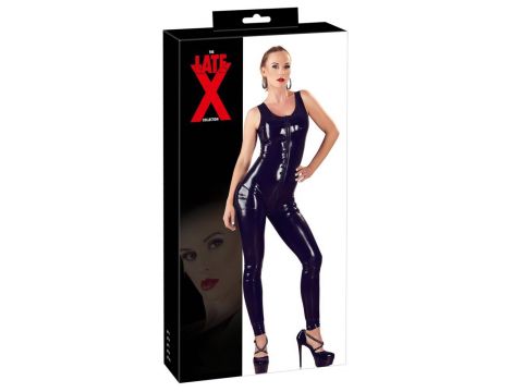 Latex Catsuit black M - 7
