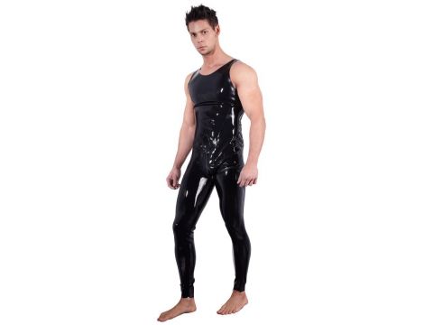 Men's Latex Jumpsuit S - 2