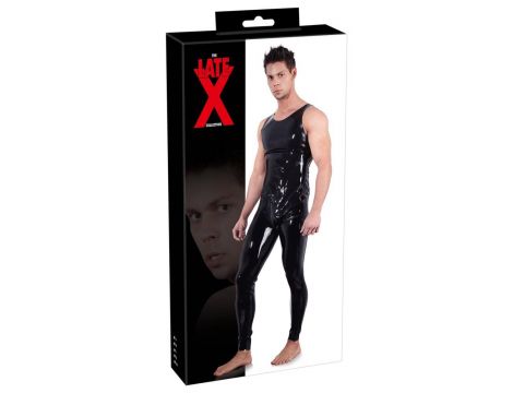 Men's Latex Jumpsuit L - 4