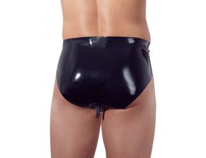Men's Latex Briefs with Plug S