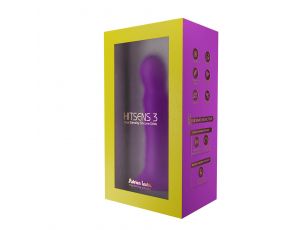 Dildo silikonowe Hitsens 3 Adrien Lastic fioletowe z przyssawką