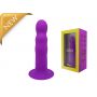 Dildo silikonowe Hitsens 3 Adrien Lastic fioletowe z przyssawką - 4