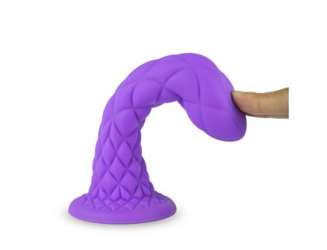 Dildo termoreaktywne Silexd Dreamy liliowe 18 cm - 2
