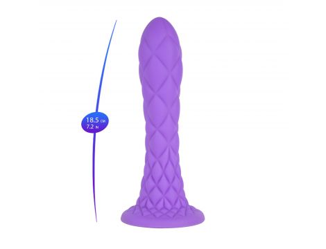 Dildo termoreaktywne Silexd Dreamy liliowe 18 cm - 5