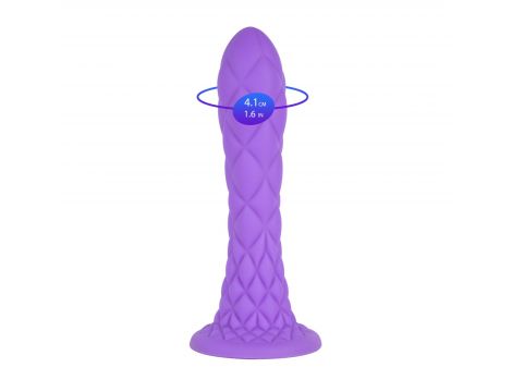 Dildo termoreaktywne Silexd Dreamy liliowe 18 cm - 8