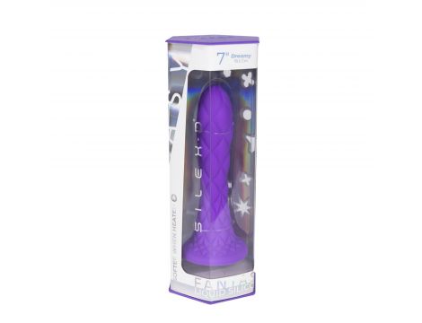 Dildo termoreaktywne Silexd Dreamy liliowe 18 cm - 12