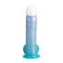 Dildo realistyczne Angel Silexd termoreaktywne perłowy niebieski - 4
