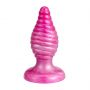 Korek analny Cherry Silexd spiralny perłowo różowy 9,2 cm - 5