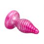 Korek analny Cherry Silexd spiralny perłowo różowy 9,2 cm - 2