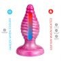 Korek analny Cherry Silexd spiralny perłowo różowy 9,2 cm - 4