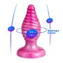 Korek analny Cherry Silexd spiralny perłowo różowy 9,2 cm - 6