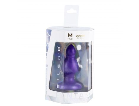 Korek analny termoreaktywny Queen Silexd M 9,6 cm - 2