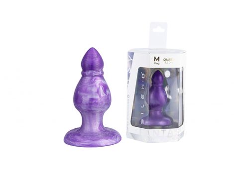 Korek analny termoreaktywny Queen Silexd M 9,6 cm - 6