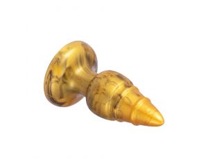 Korek analny Goldy Silexd złoty termoreaktywny M 9,2cm