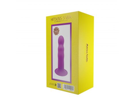 Wibrator realistyczny Adrien Lastic Hitsens 3 lila ładowalny 18 cm - 3