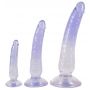 Zestaw dildo analnych Crystal 3 sztuki PVC - 2