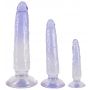 Zestaw dildo analnych Crystal 3 sztuki PVC - 5