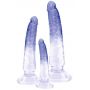 Zestaw dildo analnych Crystal 3 sztuki PVC - 7