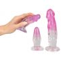 Zestaw dildo analnych Crystal PVC 3 sztuki - 3