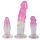 Zestaw dildo analnych Crystal PVC 3 sztuki