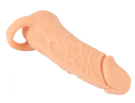 Masturbator z przedłużką Nature Skin Medium 18,5 cm - 2