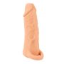 Masturbator z przedłużką Nature Skin Medium 18,5 cm - 4